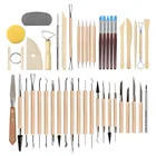 DIY художественные поделки глиняные инструменты для гончарного дела набор ремесел глиняные скульптуры Набор инструментов Керамика и керамика деревянная ручка инструменты для лепки из глины