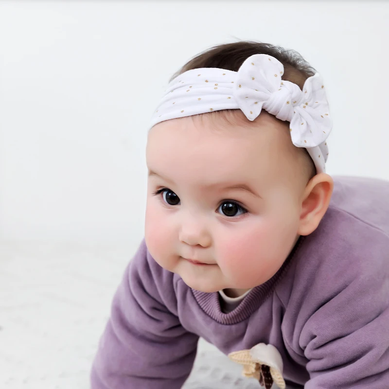 Diadema para beb&eacute; reci&eacute;n nacido, accesorios para el cabello, turbante de 18 colores, 1 unidad-1