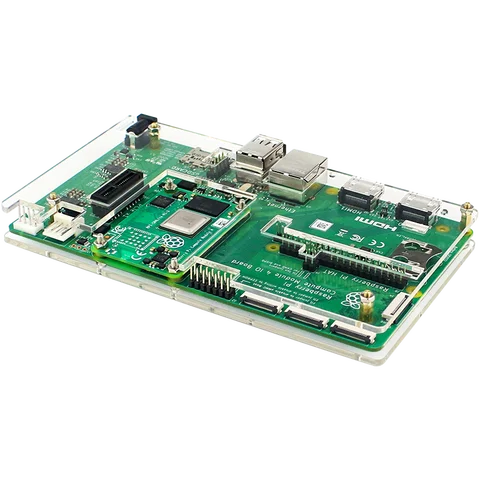 Плата ввода-вывода Raspberry Pi CM4, акриловый чехол, прозрачный корпус для вычислительного модуля Raspberry Pi 4