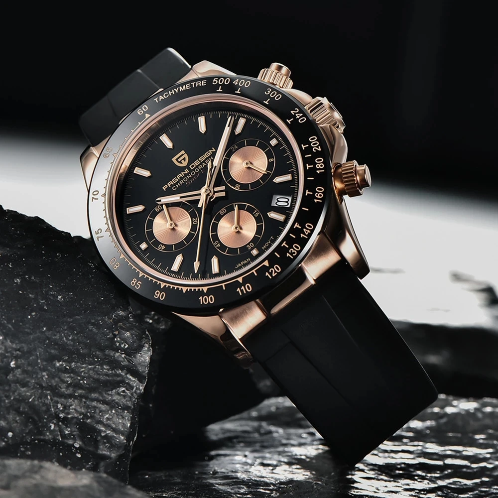 

2021 PAGANI DESIGN Brand Mens Quartz Watches Date Luxury Gold Waterproof Chronograph Japan VK63 Wristwatch Clock Reloj Hombre