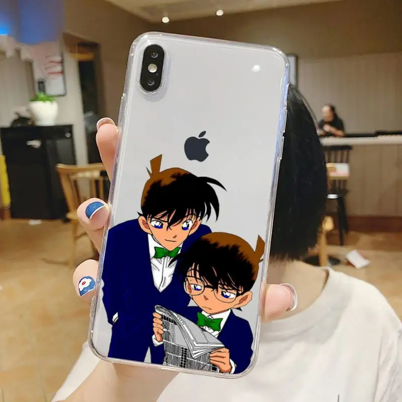 

Detective ConanThere is only one truth Phone Case Transparent soft For iphone5 5s 5c se 6 6s 7 8 11 12 plus mini x xs xr pro max