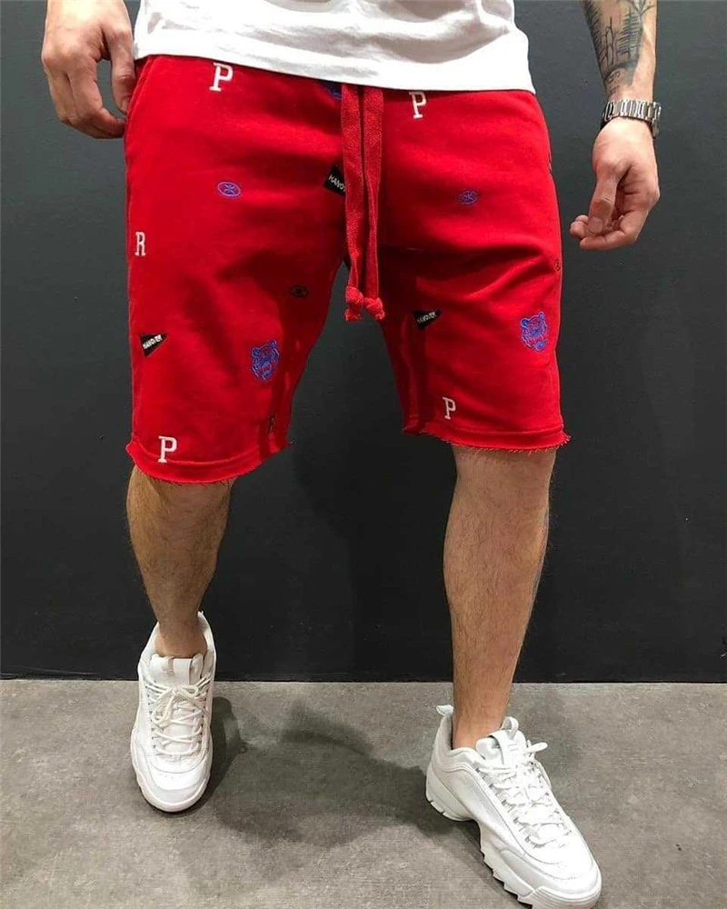 

2021 new Korean version loose men's shorts sports fitness leisure running cotton breathable loose comfortable five-cent pants