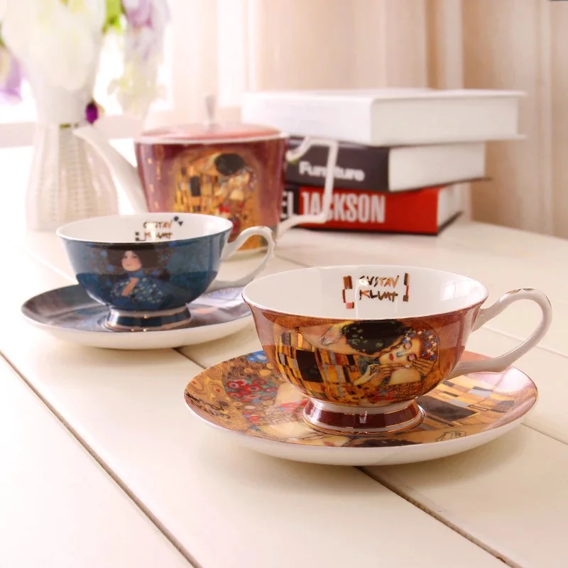 Креативные европейские кофейные кружки из костяного фарфора простая чашка для