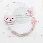 Цепочка с силиконовыми бусинами для прорезывателя зубов