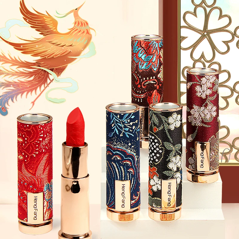 

1pcs oriental classical beauty retro velvet lipstick matte waterproof long-lasting lip makeup silky touch charming cosmetics