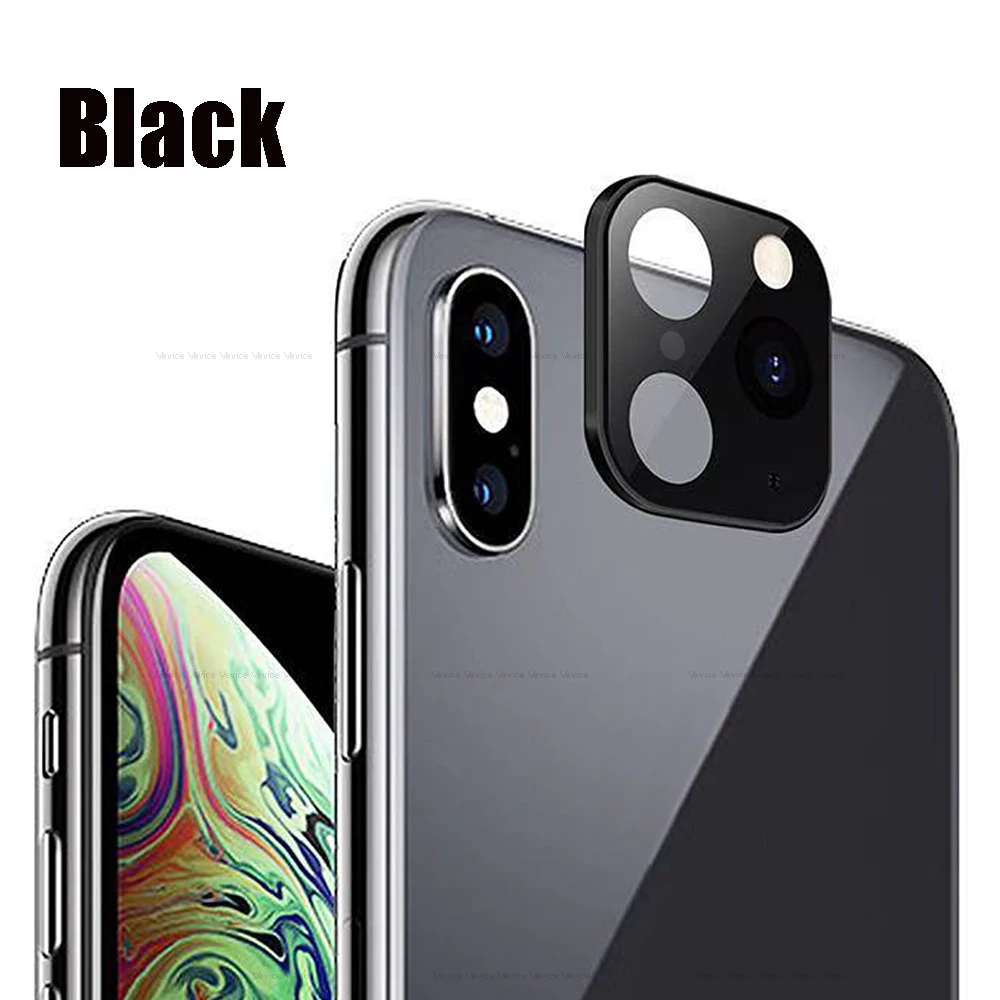 Чехол для iPhone 11 Pro Max Simulation camera для iPhone X XS MAX Xs чехол для объектива камеры кольцо из титанового сплава