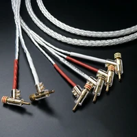 8ag sterling silver fever level two pair four speaker cable double line voice divider 2 in 4 out main speaker cable