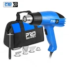 2000 Вт пистолет с горячим воздухом 220 В Температурный Регулируемый Расширенный электрический тепловой пистолет с пятью аксессуарами промышленный Электроинструмент PROSTORMER