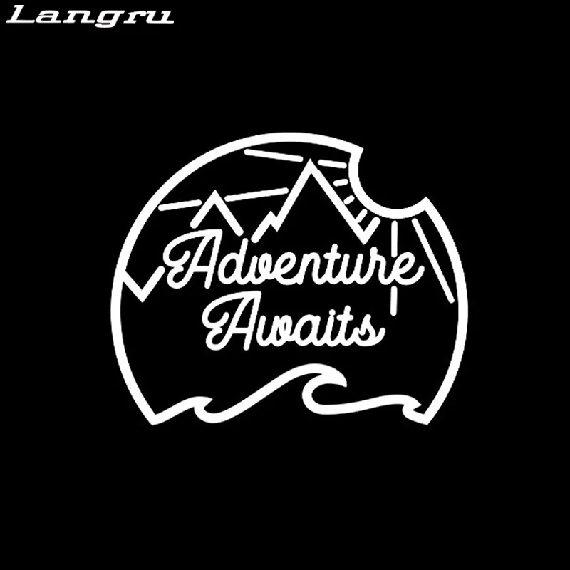Langru Delicate Adventure ожидает горы необычная Виниловая наклейка для автомобиля Наклейка