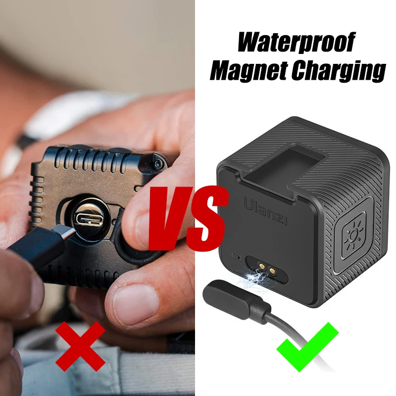 Ulanzi L2 10 м IP68 Водонепроницаемый светодиодный видео светильник с регулируемой