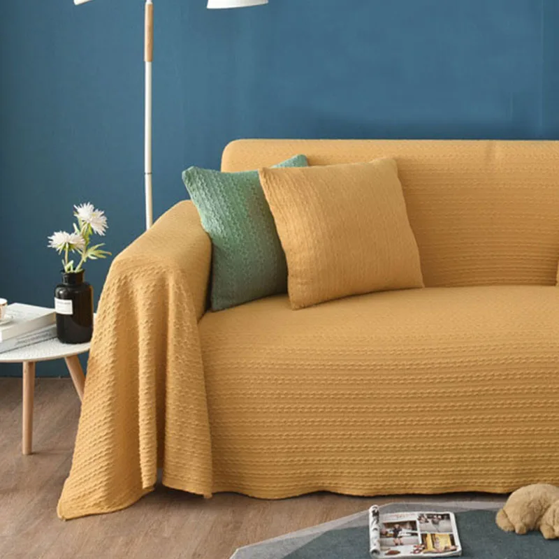 Новый Вязание диван Чехол с юбкой в европейском стиле Стиль кресло Чехлы