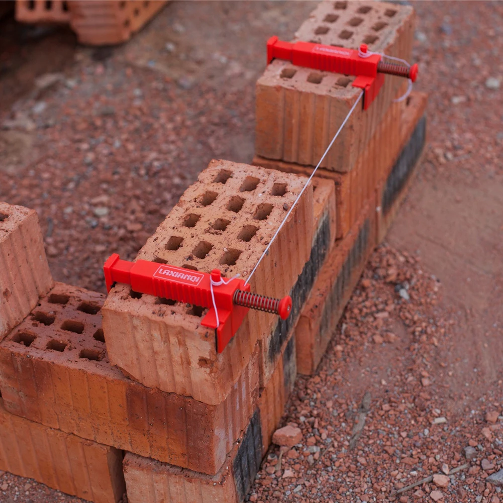 

2pcs Wire Drawer Bricklaying Tool Fixer for Building Construction Fixture Tools Brick Liner Runner Brickwork Leveler