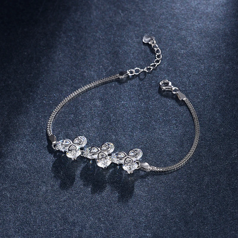 

Женский многослойный браслет из серебра 925 пробы с бусинами