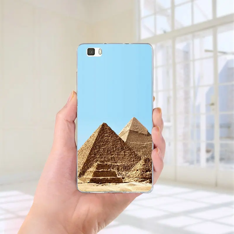 Мягкие силиконовые ТПУ чехлы для телефонов huawei P8 P9 P10 P20 P30 Honor 6X7X7 9 mate 10 Pro Lite P Smart Coque Shell Egypt Pyramids - Цвет: Picture 2