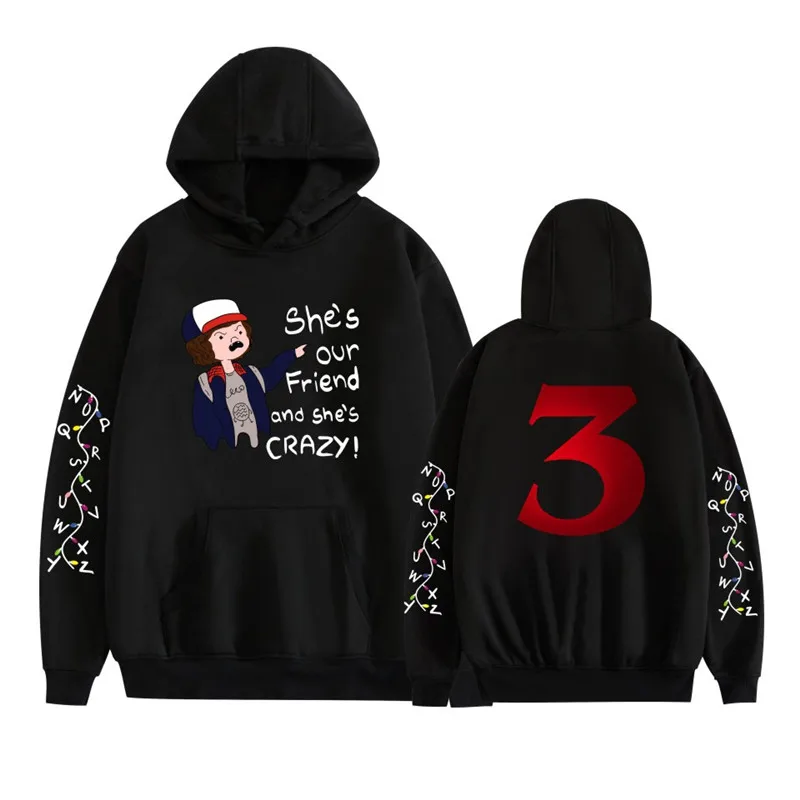 

New Stranger Things Hoodie Tracksuit Boys Men/women Hood Stranger Thing Movie Tv Show Hoodies Harajuku Streetwear Sweatshirts