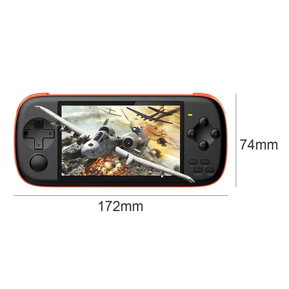 

J6 Handheld Portable Game Console 4.3 inch IPS Screen HD 128-bit Simulator Arcade Game Player For NES PSP GBA SFC Boy Gift