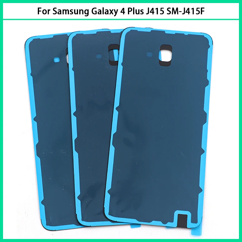 

10Pcs\lot For Samsung Galaxy 4 Plus J415 SM-J415F SM-J415FN/DS Plastic Battery Back Cover Rear Door Housing Case Chassis Replace