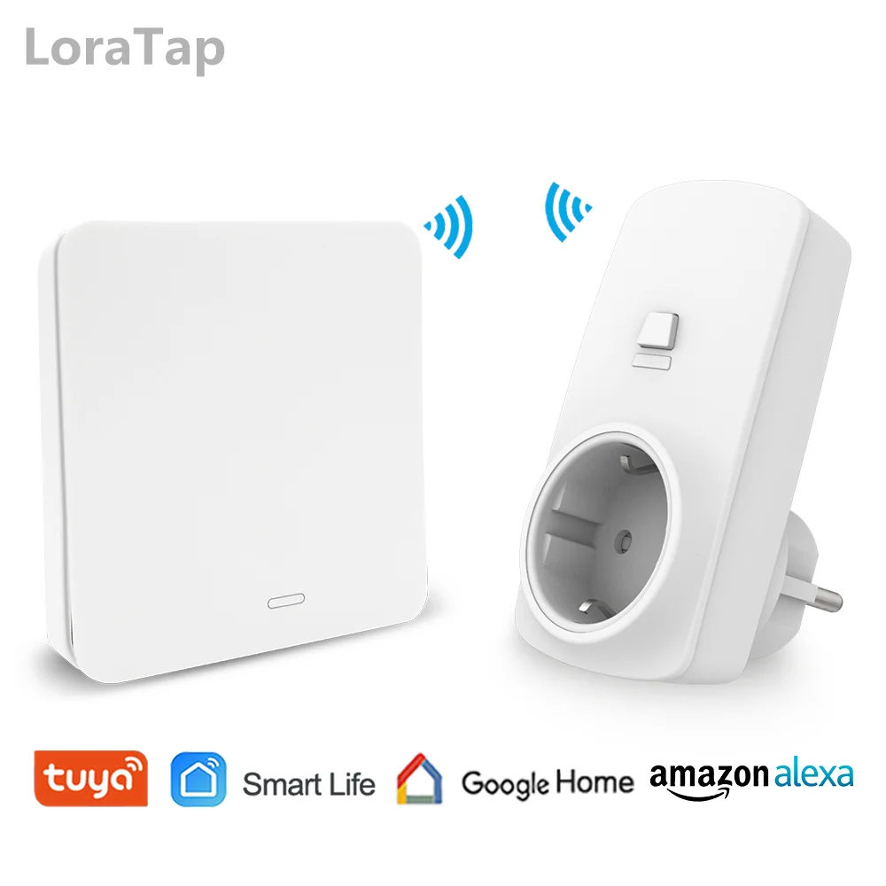 Розетка Беспроводная кинетическая с поддержкой Wi Fi и дистанционным