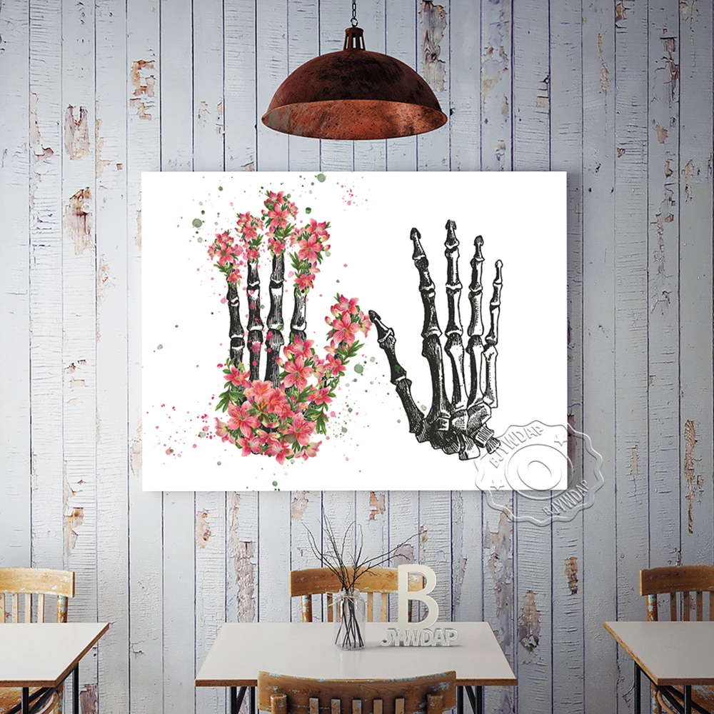 

Black White Sketch Body Organ Exhibition Poster, Anthropotomy Floral Print Flower Canvas Painting, Anatomy Wall Art Home Decor
