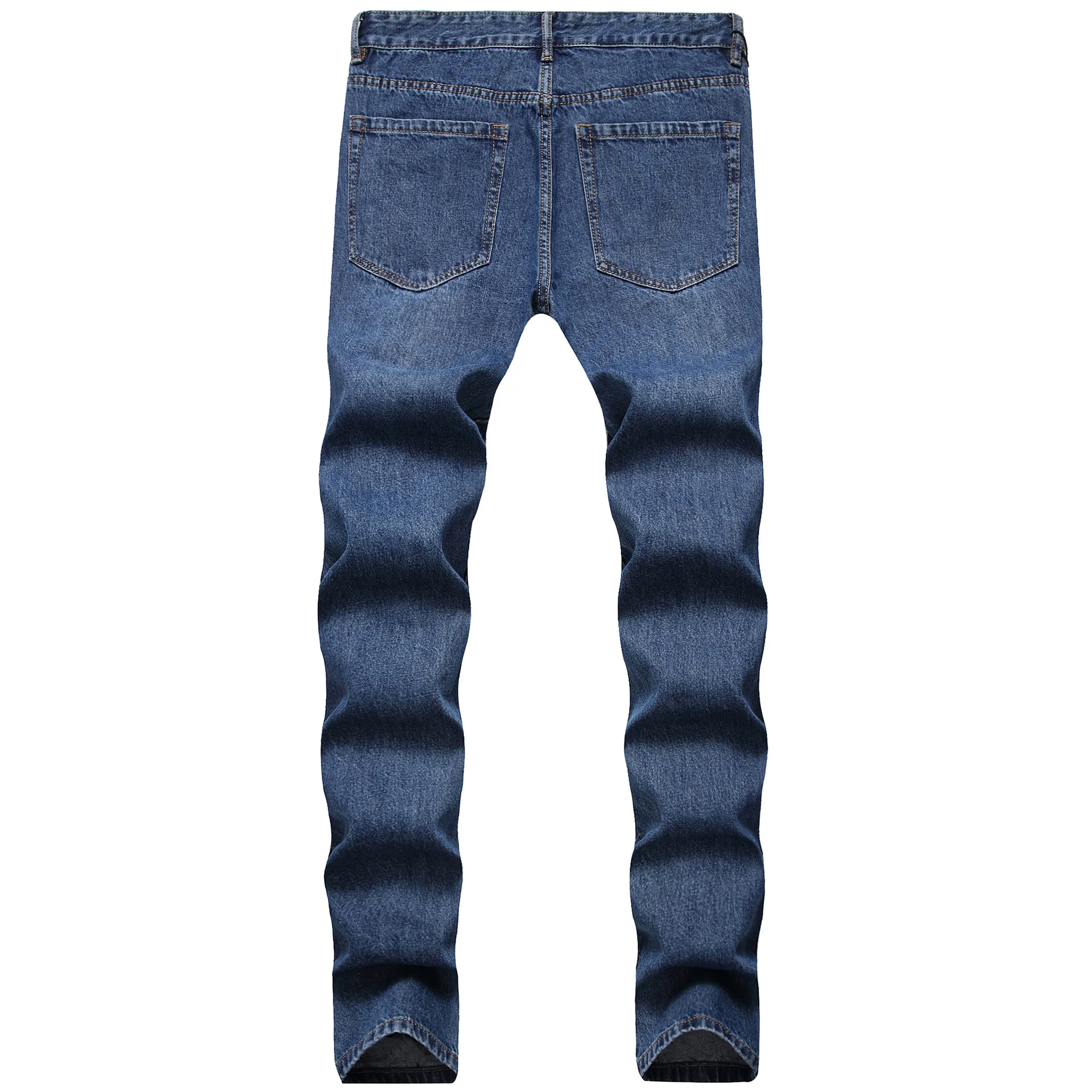 Джинсы мужские рваные прямые свободные в винтажном стиле | Мужская одежда