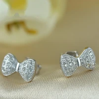 silver color s925 jewelry garnet earring for women fashion wedding bizuteria white topaz gemstone peridot jewelry stud earrings