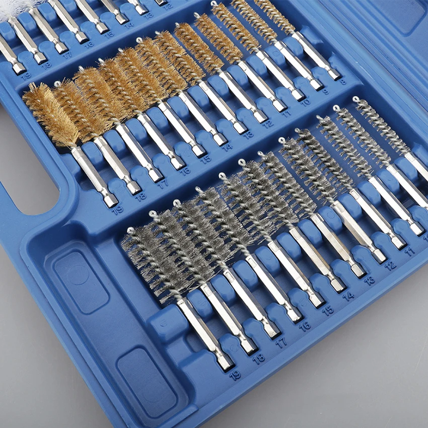 38 шт./компл. промышленные проволочные шестигранный хвостовик набор кистей 1/4