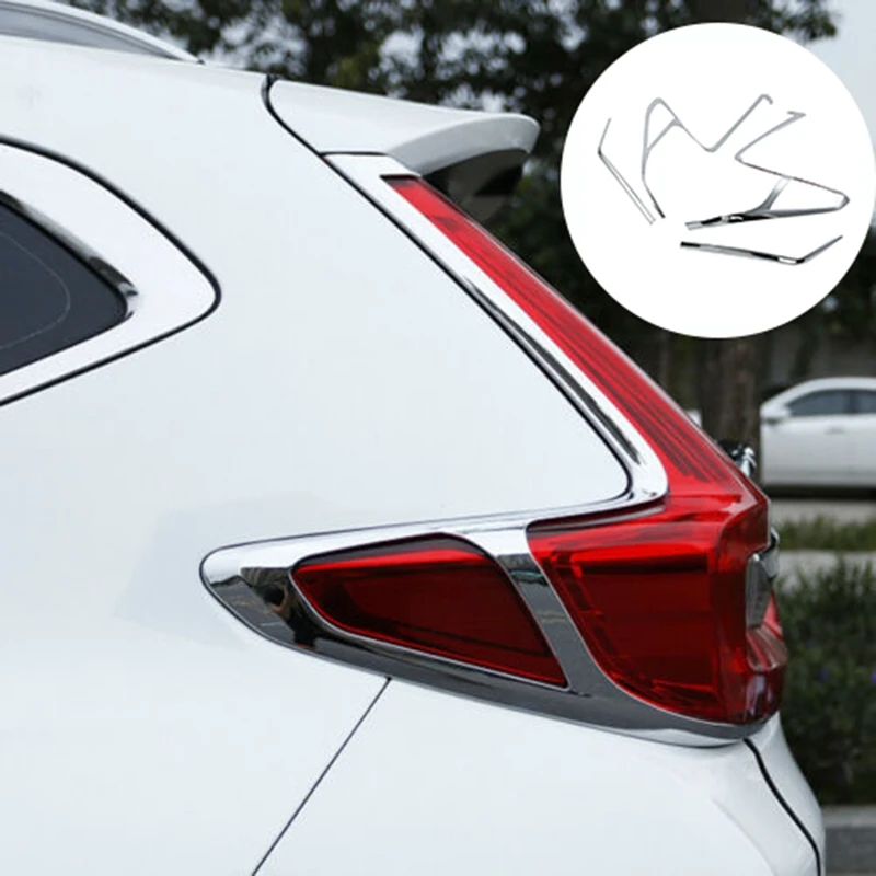 

4PCS Car Tail Lights Covers Trim Modification Special Rear Lamp Cover Decoration for Honda CRV 2017