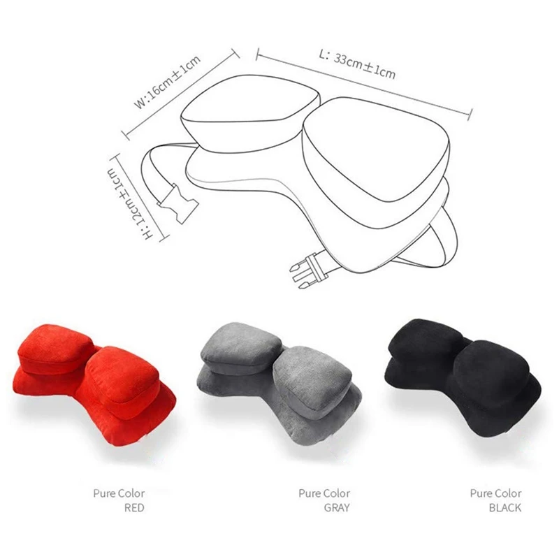 Автомобильные аксессуары для интерьера Подушка с защитой шеи 2 в 1 двойная