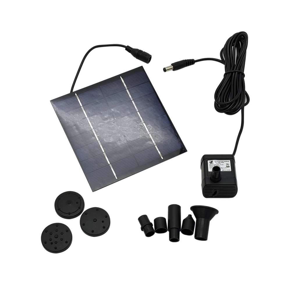 Фото Высокое качество DC 7V 1 2 W 200L/H бесщеточный мотор солнечный фонтан мини водяной Высокое качество DC 7V 1 2 W 200L/H бесщеточный мотор солнечный фонтан мини водяной