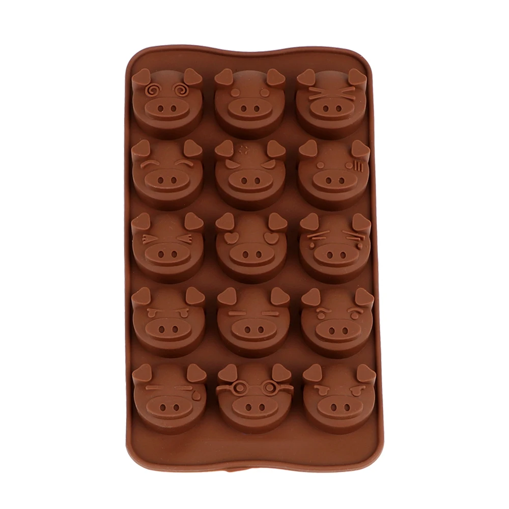 15 милый маленький поросенок силиконовая шоколадная форма для выпечки тортов DIY