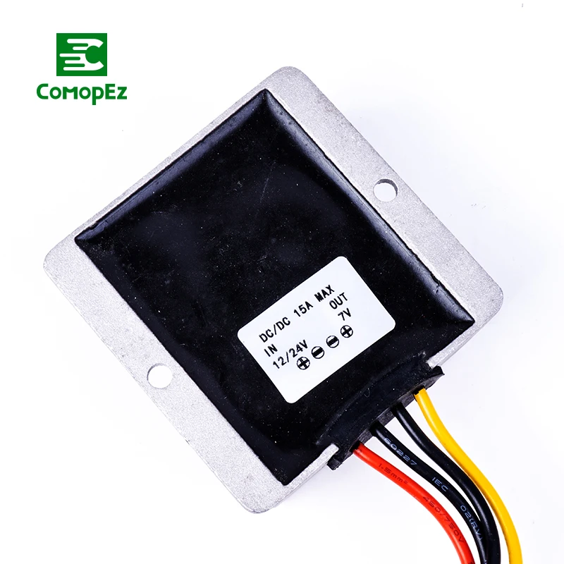 Преобразователь напряжения постоянного тока 12V 24V до 7V 8A 10A 12A 15A 20A Шаг вниз