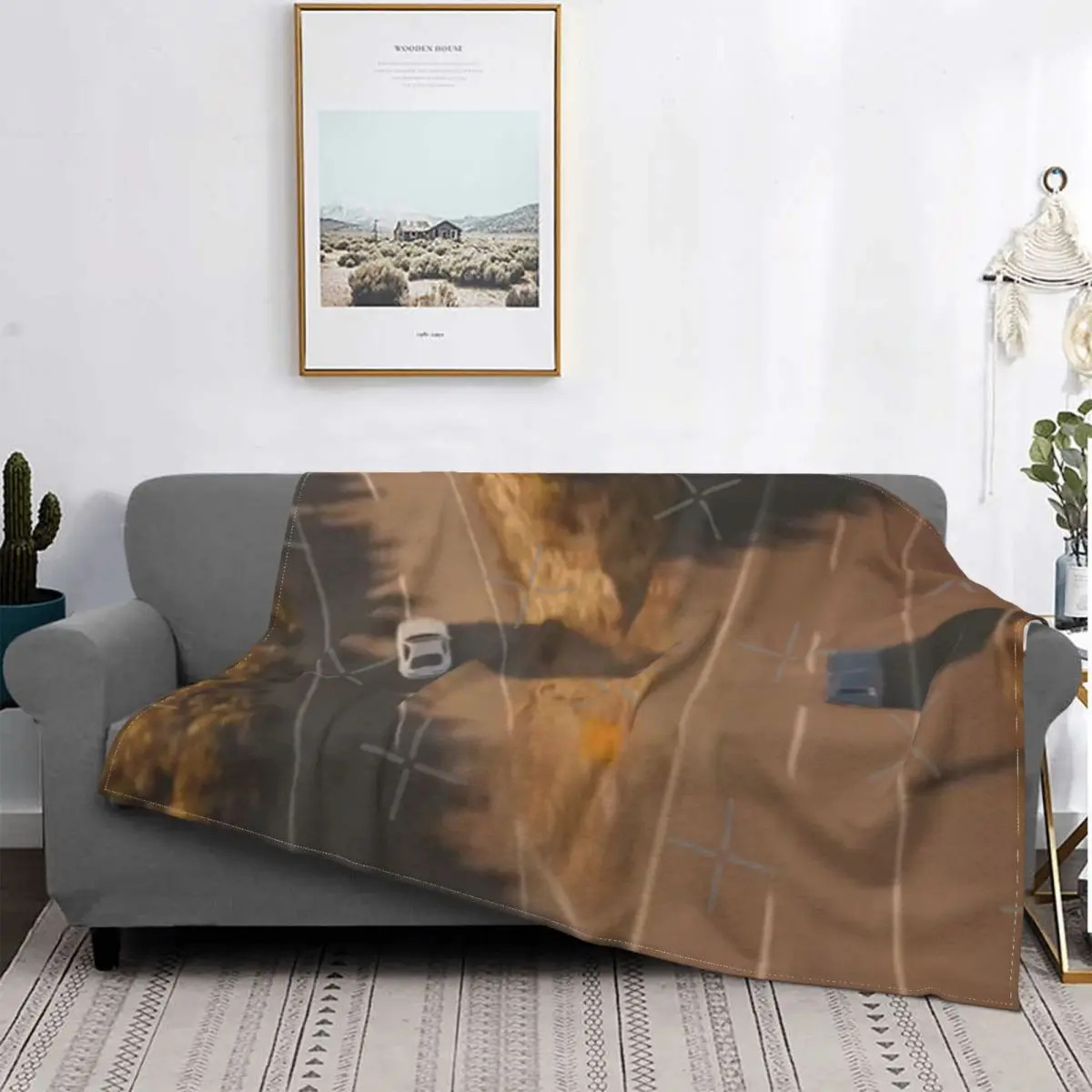 

Paul Walker-Manta de última vuelta para cama, colcha a cuadros, mullida, Kawaii, de lino y algodón