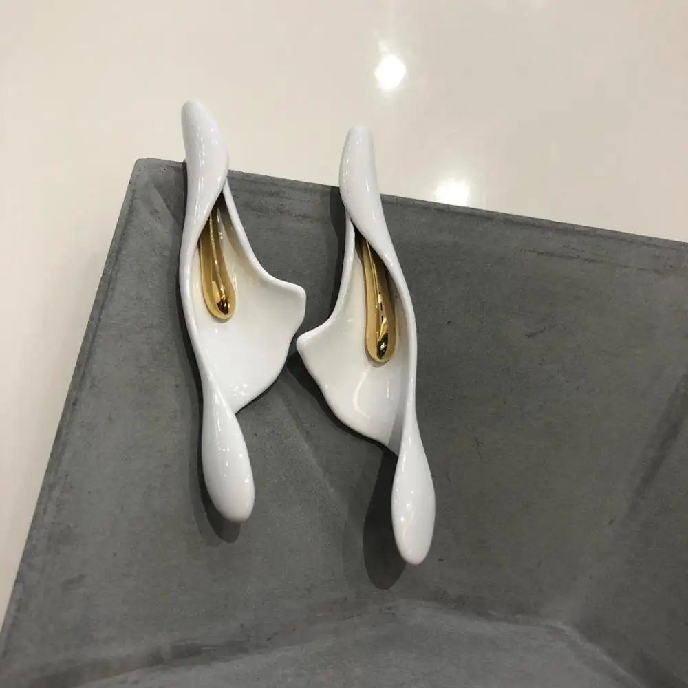 Корейский Новый Дизайн иглы белый цветок полые перламутровые звездное небо