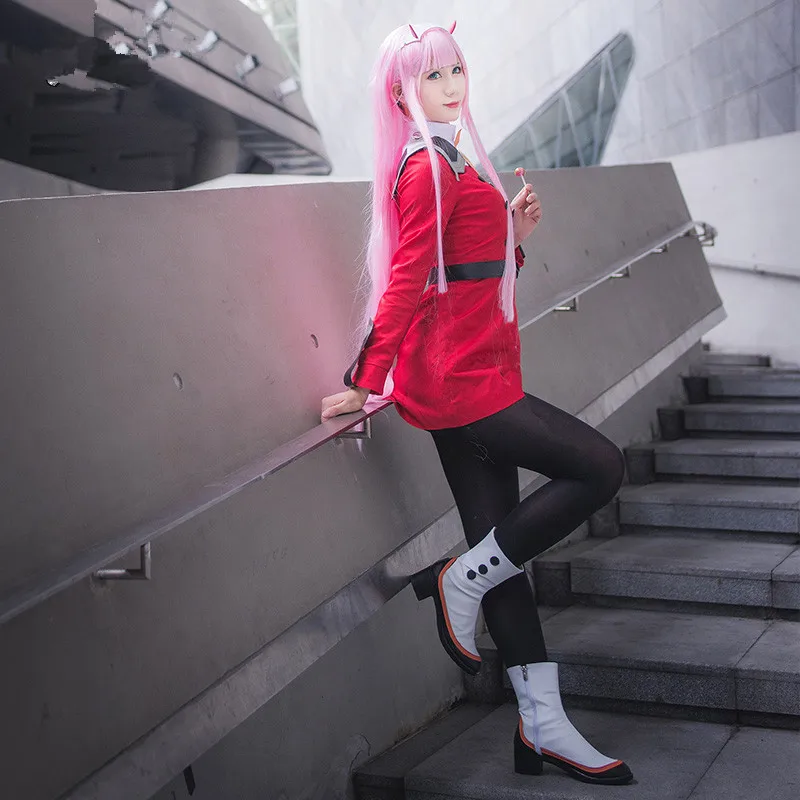 Новинка! Darling in the FranXX CODE 002 Zero Two, костюм для косплея, костюм для косплея сборной, Униформа, летнее платье