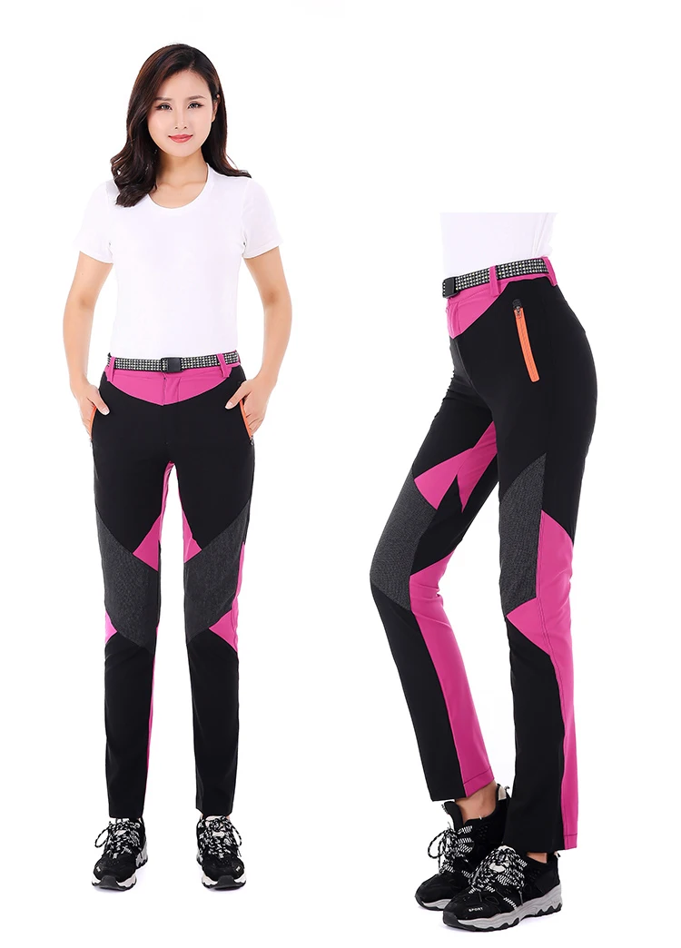 Женские походные брюки летние эластичные быстросохнущие для кемпинга