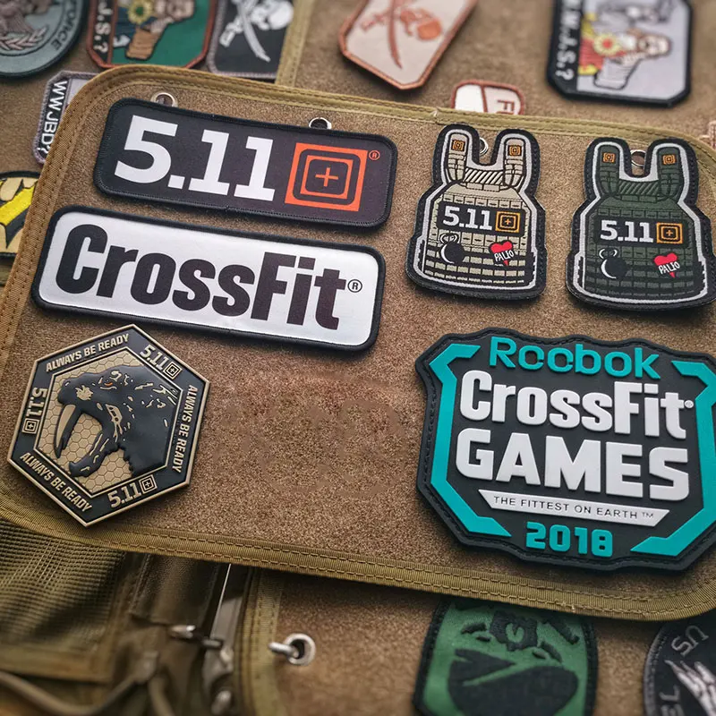 6 шт./компл. ПВХ ткань военные тактические заплатки 511 жилет Кроссфит саберзуб