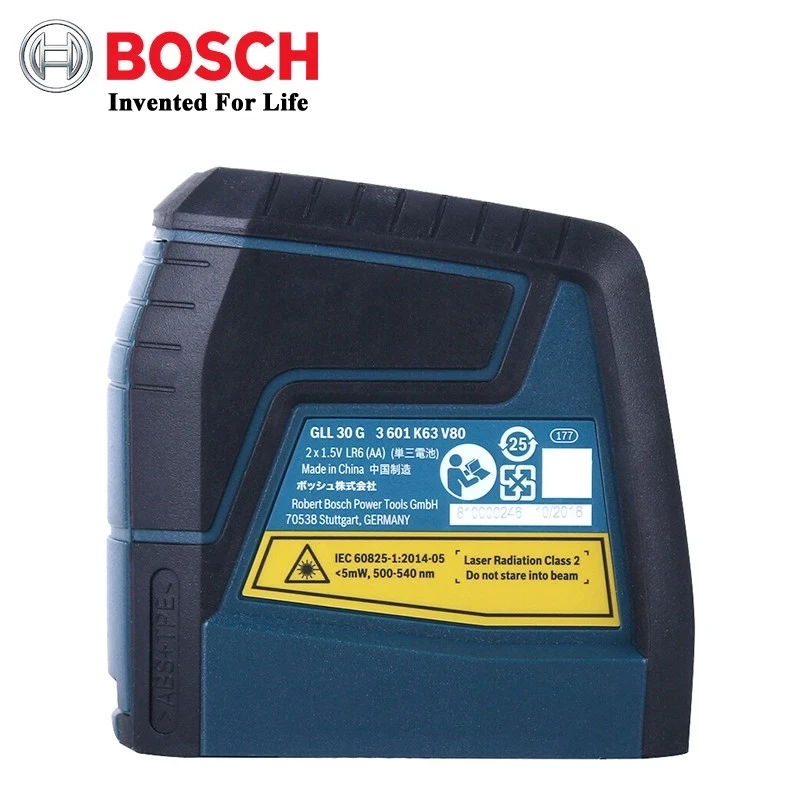 Лазерный уровень Bosch нивелир с 2 линиями зеленого лазера для домашнего декора