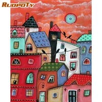 ruopoty frame paint by numbers diy abstract house painting by numbers scenery on canvas home decoration unique gift