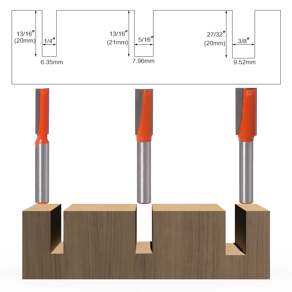 

1-3 шт., фреза с твердосплавным хвостовиком 6 мм