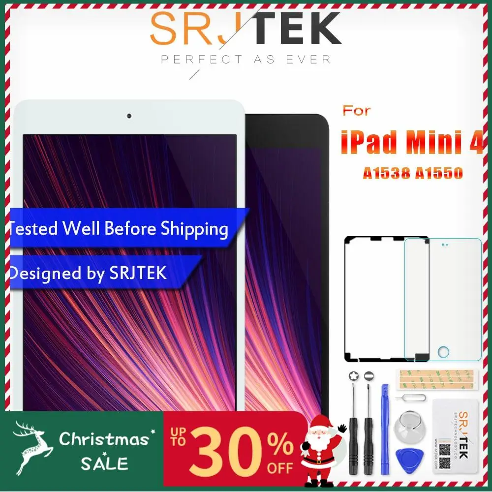 ЖК-экран для iPad Mini 4 ЖК-дисплей и сенсорный экран дигитайзер для iPad Mini 4 Mini4 A1538 A1550 экран Замена матрицы в сборе