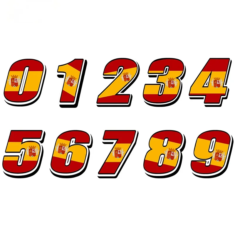 Наклейки на автомобиль испанского флага 20 х20 см | Автомобили и мотоциклы