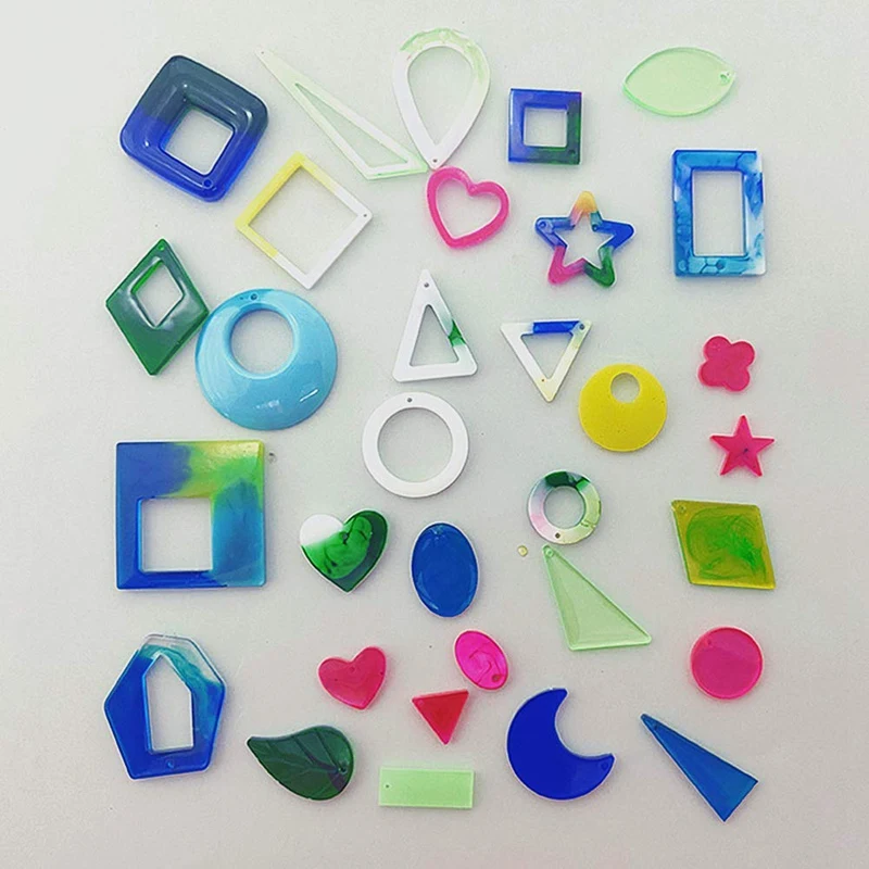 

Earring Resin Molds, Stud Earring Jewelry Epoxy Resin Silicone Molds Include Droppers, Stirrers, Earring Hooks, Jump Rings, Eye