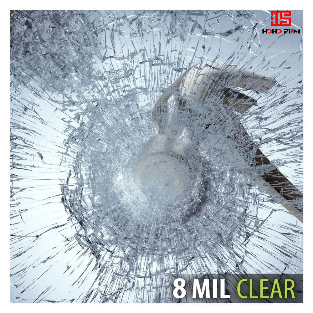 HOHOFILM 8-миллическая защитная оконная пленка в рулоне для стекла ПЭТ устойчивая к