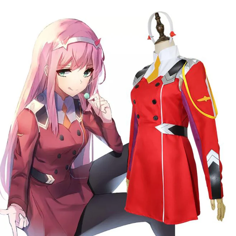 Аниме DARLING в FRANXX костюм 02 ноль два Косплэй HalloweenDFXX Для женщин Костюм полные
