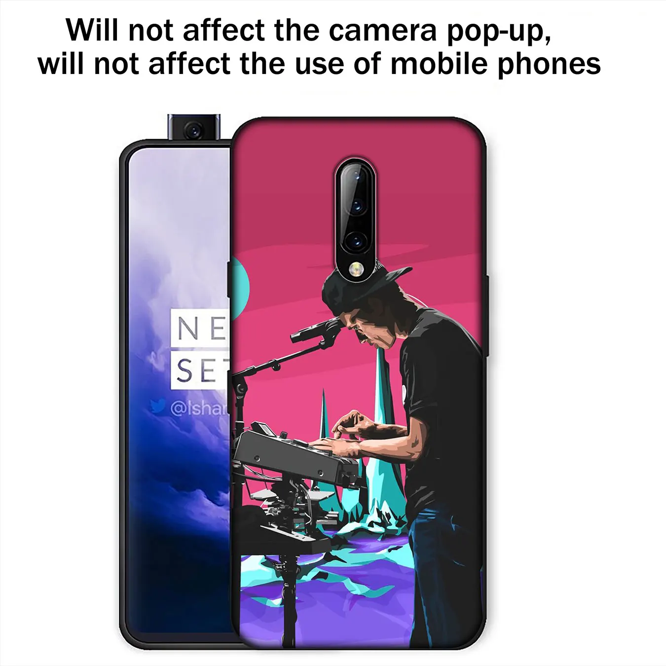 Мягкий силиконовый чехол Logic pop для Oneplus 7T 7 Pro 6 6T 5 5T One Plus черный из ТПУ | Мобильные