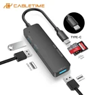 Кабель 5 в 1 usb-хаб Type C для SD TF Card Reader USB 3,0 5 Гбитс передача для ноутбука Macbook портативный концентратор H26