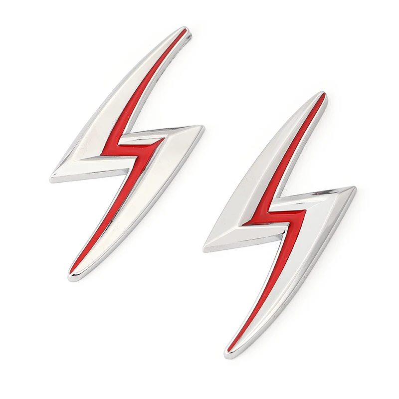 3D Metal S Lightning Logo Sticker Car Body Emblem Badge fender Rear Trunk Decal for Nissan S14 S15 Exterior Accessories | Автомобили и
