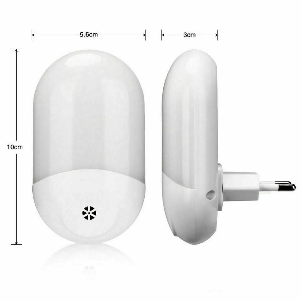 US EU UK Plug in Sensor Induction LED Night Light Dusk to Dawn Lamp Bulb For Bedroom Kid Bedside Indoor | Освещение