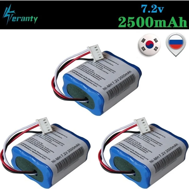 Оригинальный аккумулятор 7 2 в 2500 мАч для iRobot Roomba Braava 380 380T Mint 5200c Ni MH Ач