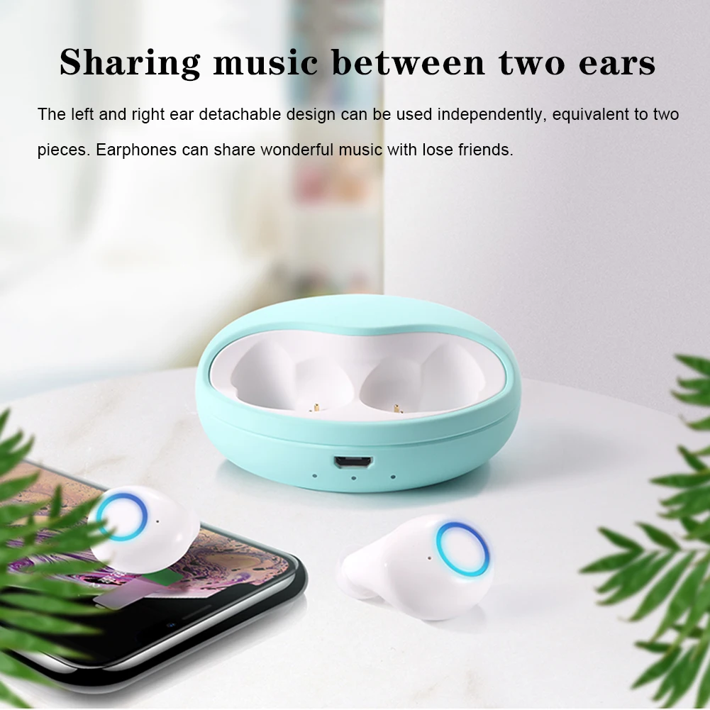 Беспроводные стереонаушники HD игровые наушники Bluetooth 5 0 мини-наушники-вкладыши с